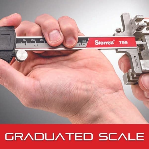 Metrologisk spårning (mikrometer - bromsok) Starrett - 798A-12/300