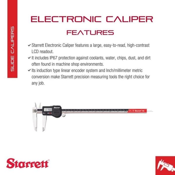 Metrologisk spårning (mikrometer - bromsok) Starrett - 798A-12/300