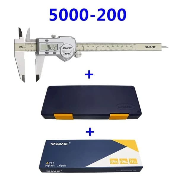 Digitalt skjutmått, rostfritt stål, elektronisk, 0-150mm