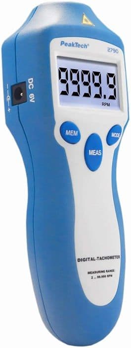 Peaktech - P 2790 - Hastighetsmätare med laser 2 till 100 000 rpm, kontaktlös