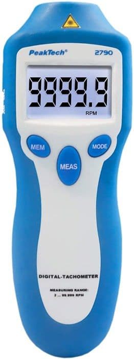 Peaktech - P 2790 - Hastighetsmätare med laser 2 till 100 000 rpm, kontaktlös