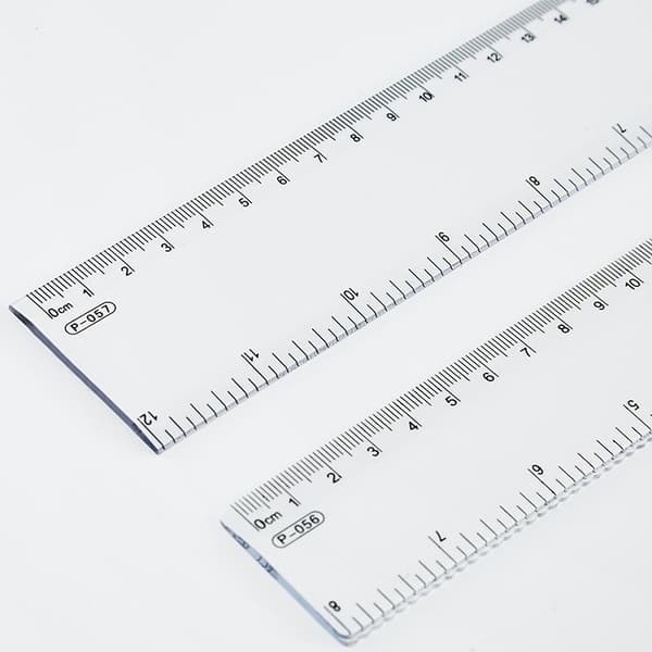 INF 30 cm gjennomsiktig linjal
