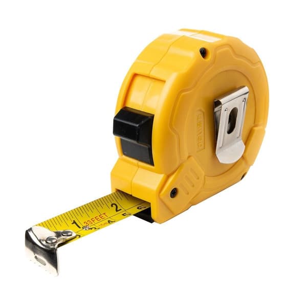 Stålmålebånd 10m/25mm Deli Tools EDL9010Y (gul)