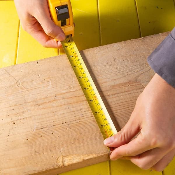 Stålmålebånd 10m/25mm Deli Tools EDL9010Y (gul)
