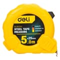 Miniatyrbillede 2 af 6: Stålmålebånd 5m/25mm Deli Tools EDL9025Y (gul)