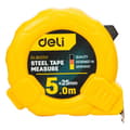 Miniatyrbillede 1 af 6: Stålmålebånd 5m/25mm Deli Tools EDL9025Y (gul)