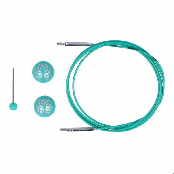 KnitPro - KnitPro 360° Vridbar Utbyttbar Kabl för 120cm Sticka - 3 Delar