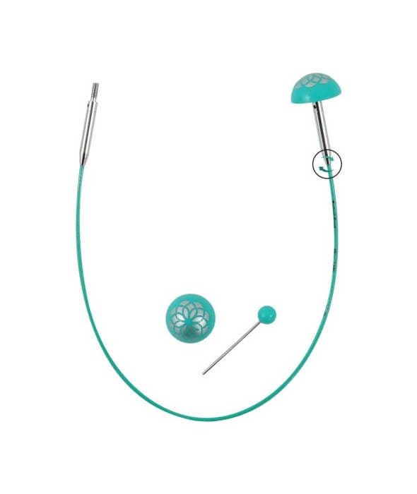 KnitPro - KnitPro Pivoter 360° Utbytbar Kabel för 60cm Nål - 3 Delar