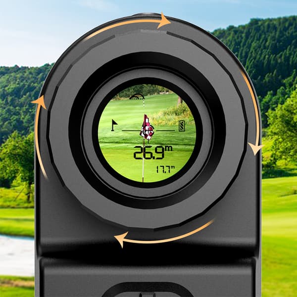INF Laseravståndsmätare med 1800m Precision, 6X Optisk Zoom Svart