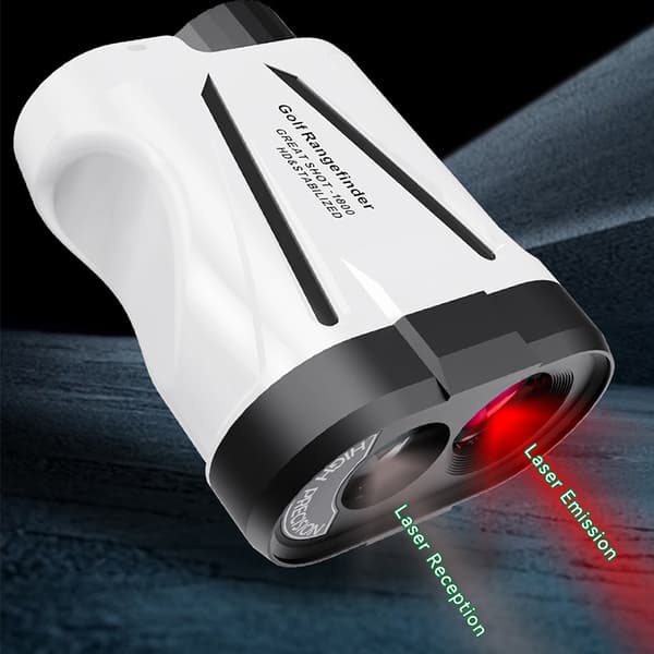 INF Laseravstandsmåler med 1800m presisjon, 6X optisk zoom Hvit