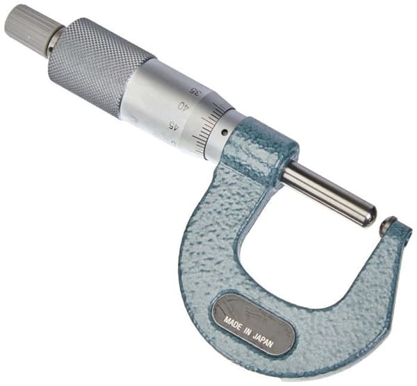 Mitutoyo - 115-215 - Serie 115 sfäriskt mikrometerrör, städ och skaft, 0 mm-25 mm räckvidd, gradering 0,01 mm