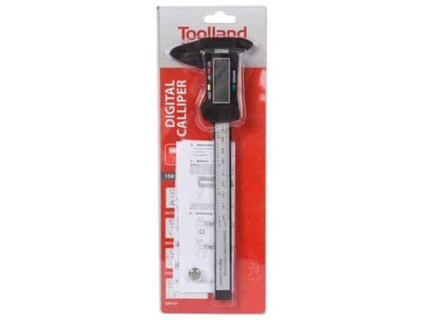 Toolland digital bromsok 150 mm svart/silver