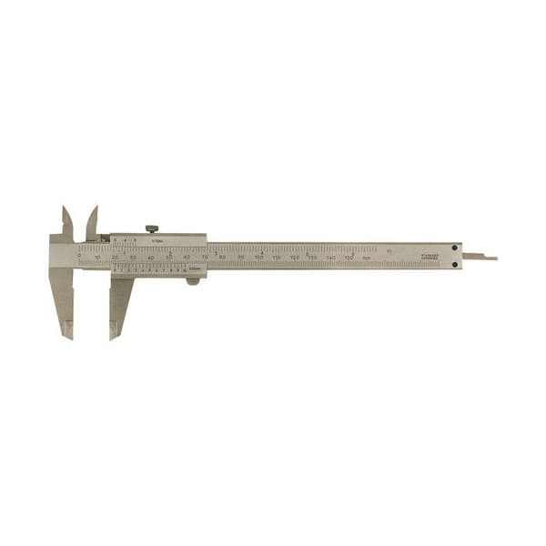 Solido - 851011 - Skjutmått med skala och DIN 862-skruv, mätområde 0-150mm, 1 styck.