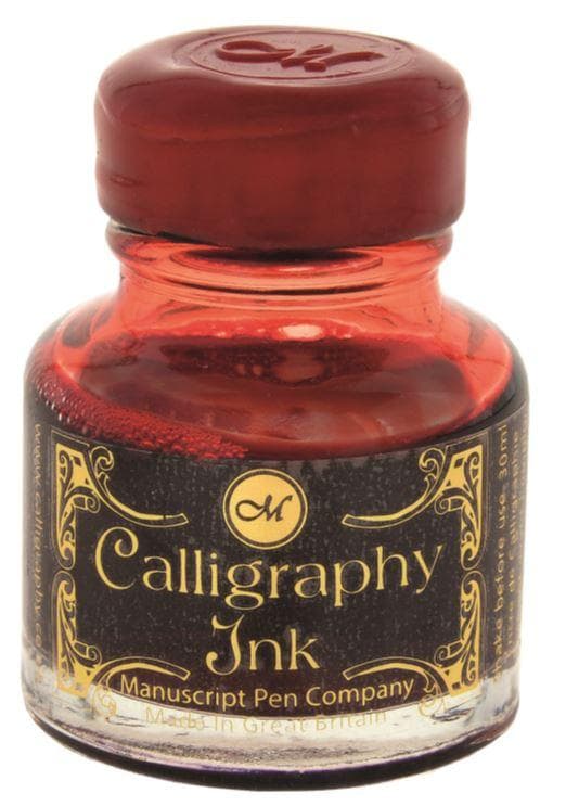 Kalligrafibläck Manuscript Calligraphy Ink, 30ml, Ruby Red (Rubinröd)
