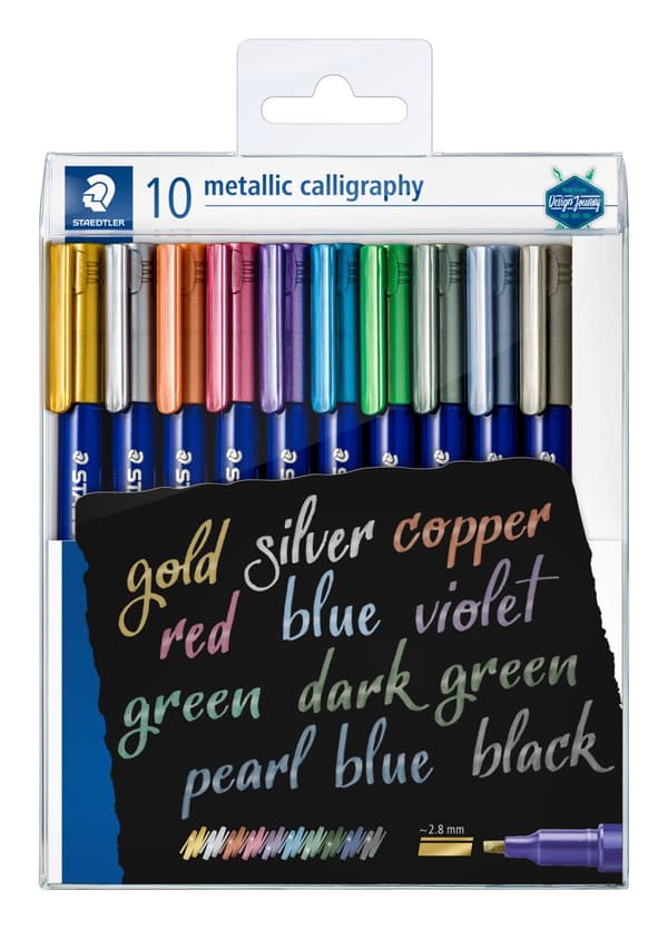 Kalligrafipenna Metallic 10-p Staedtler