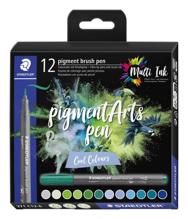 Kalligrafipennor Pigment 12-pack Staedtler