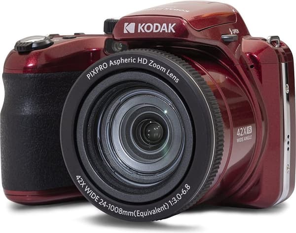 Kodak Pixpro AZ425 rødt 42x zoom kamera Sort, Rød