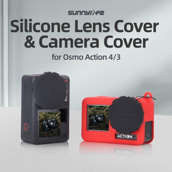 Linsskydd till DJI Osmo Action 3 / 4 2-pack - Svart
