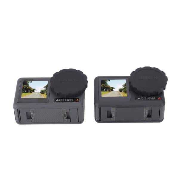 Linsskydd till DJI Osmo Action 3 / 4 2-pack - Svart
