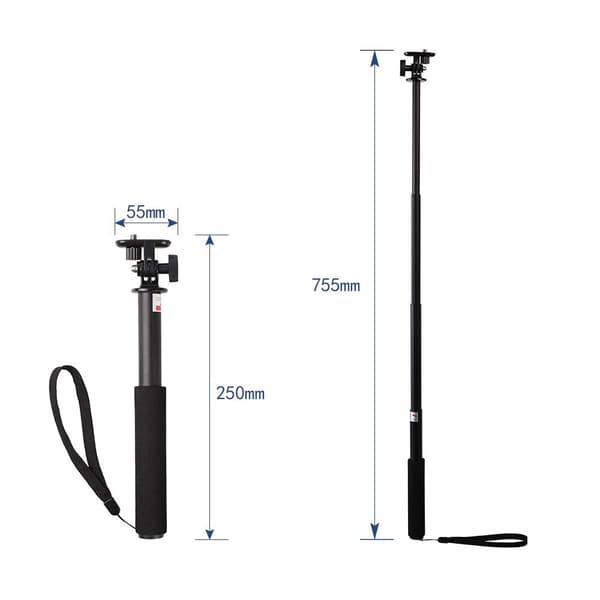 Selfie stick med kamerafäste