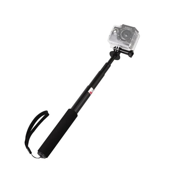 Selfie-tikku kameran kiinnikkeellä