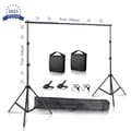 Miniatyrbild 2 av 2: Fotostudio bakgrundsställ, justerbar höjd, bärbar bärväska, 2Mx3M, Nytt tillägg Sandbag