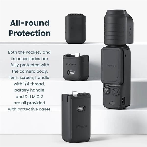 aMagisn silikone cover 6i1 til DJI Osmo Pocket 3 - Grå