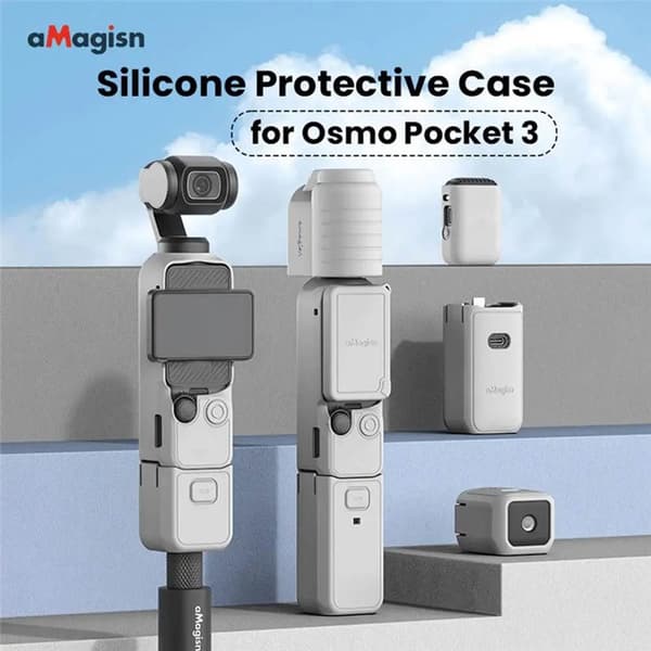 aMagisn silikone cover 6i1 til DJI Osmo Pocket 3 - Grå