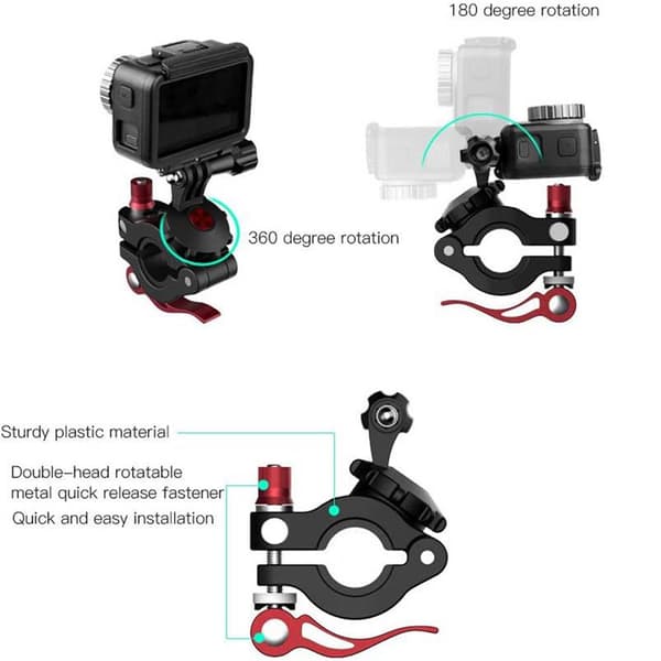 Sunnylife Universell sykkelklemme for DJI Osmo Pocket 3