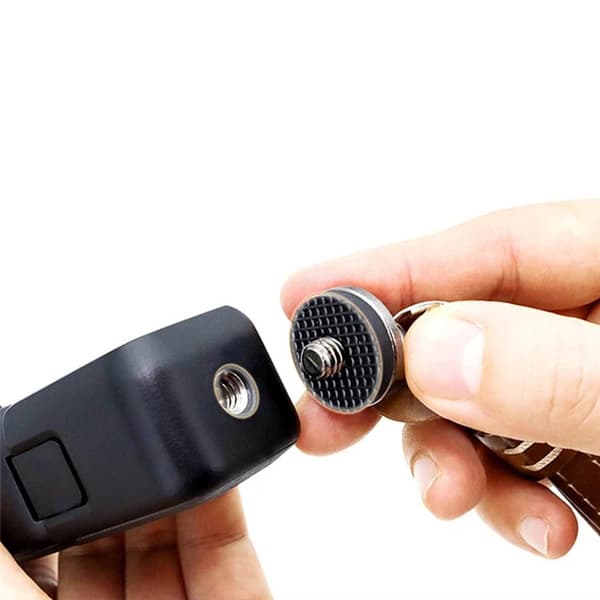 Læderhåndledsrem med skruebeslag til DJI Osmo Pocket 3 - Sort