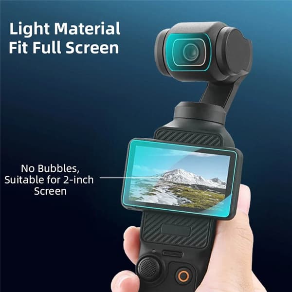 BRDRC Skjermbeskytter og Linsebeskyttelse for DJI Osmo Pocket 3