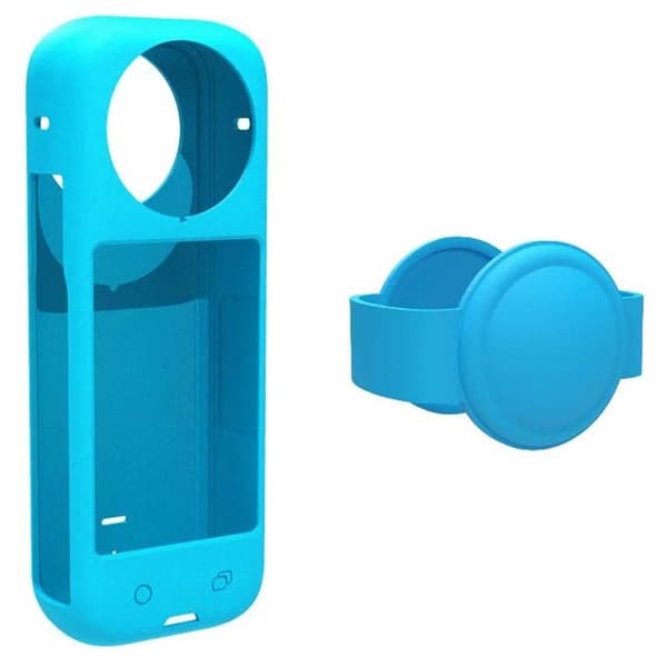 Silikoncover 2i1 Insta360 X4 - Blå