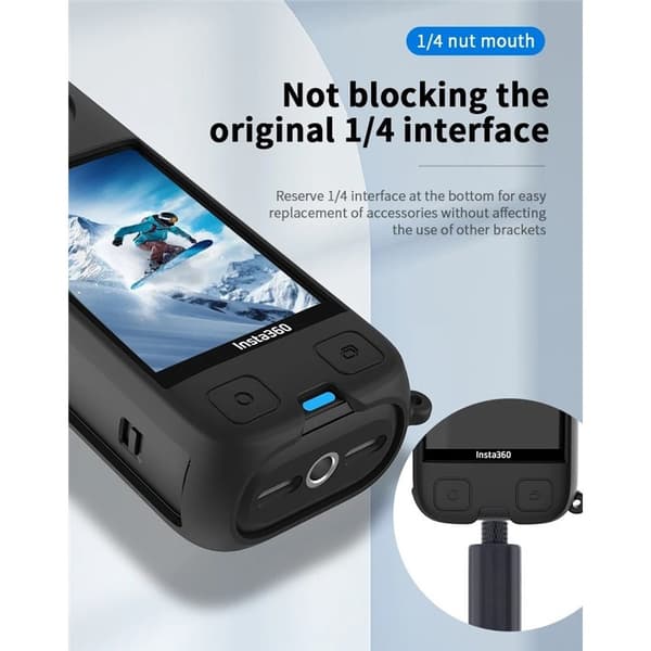 Cynova silikon deksel Insta360 X4 – Svart