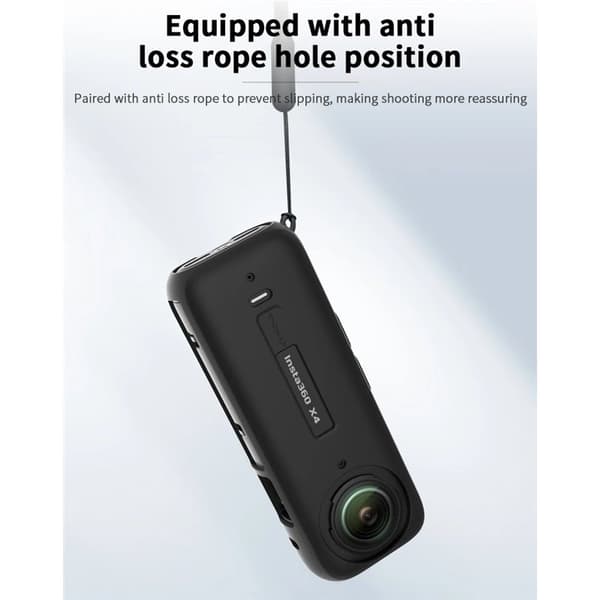 Cynova silikon deksel Insta360 X4 – Svart