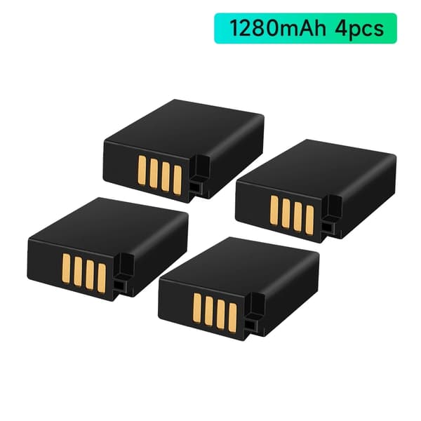 Kamera Batteri, Kompatibel med Nikon Coolpix P1000, 5-i-1 Opladningsetui, 4PCS batteri