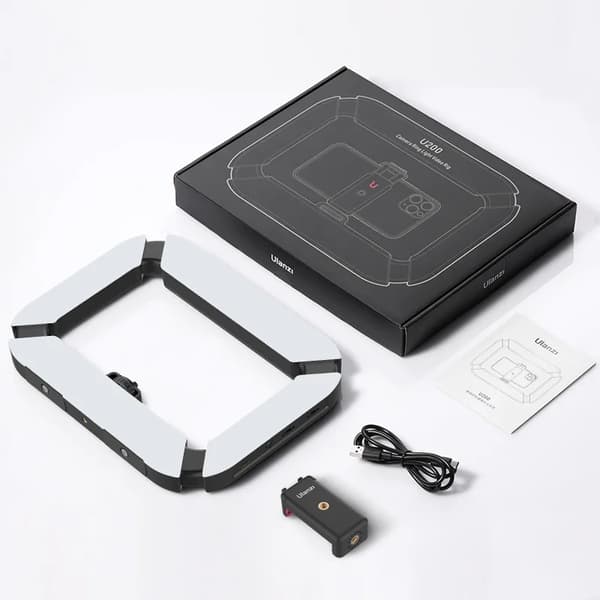 Genopladelig Smartphone Video Rig, 2500K-8500K Farvetemperatur, 8000mAh Batteri,U200U200