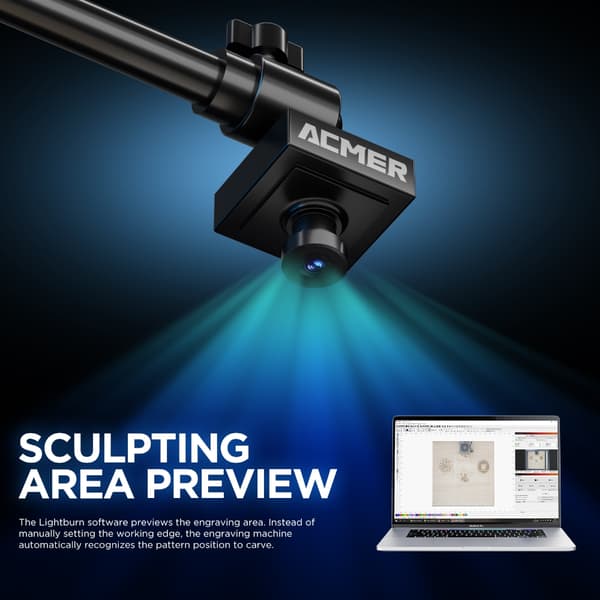 ACMER A500 Laser Kamera, 5 Million Pixel, 450mm Fotografi Rækkevidde, Autofokus Funktionalitet
