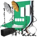 Miniatyrbild 1 av 2: Fotografikitt, professionella softboxar, mångsidiga bakgrunder,Photo Studio Kit 36