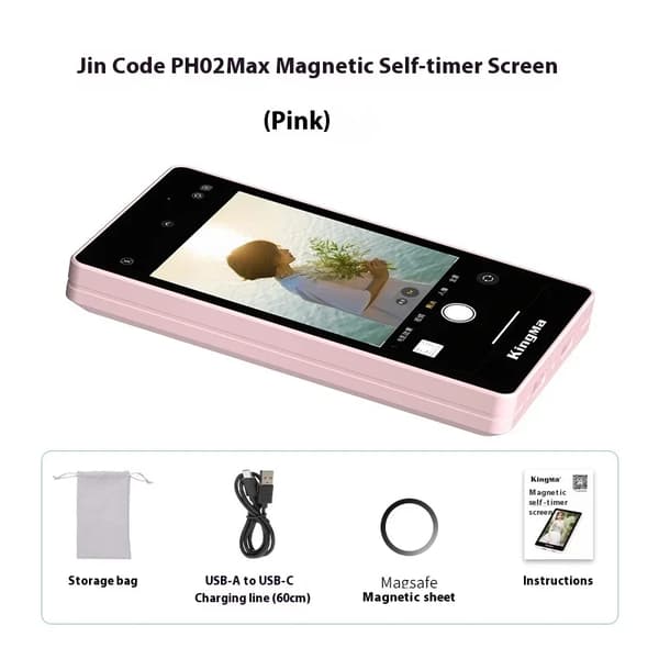 Magnetisk selvudløser skærm, Wi-Fi-forbindelse, CE-certificeret,VL-PH02 Max Pink