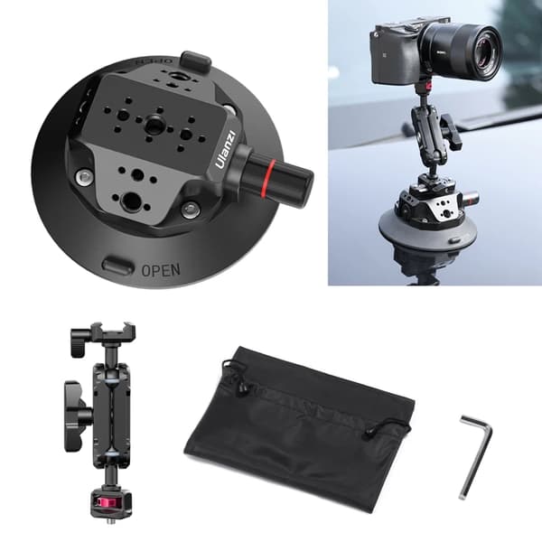 Actionkamera Sugekop, 360° Justerbar, Kompatibel med DJI, GoPro, Insta360,4.5 tommer