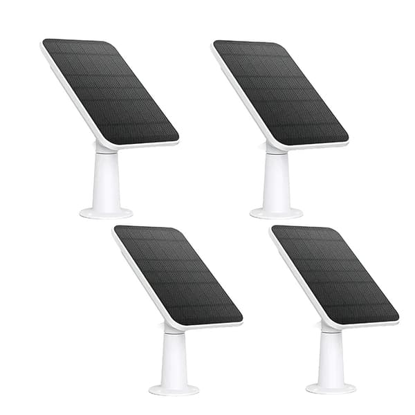 Solpanel til Eufycam, 360° justerbar montering, vejrbestandig,4STK