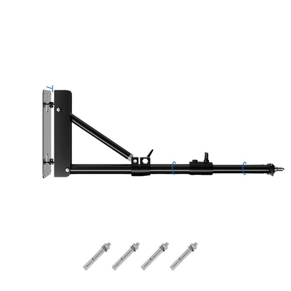 170 cm vægmonteret boomarm, justerbar længde, holdbar plastkonstruktion,170cm