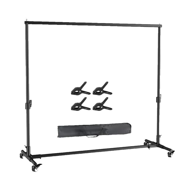 Fotobakgrund Stativ, Justerbar Höjd, Hög Stabilitet,Bara Bakgrundsställ, 200x300cm