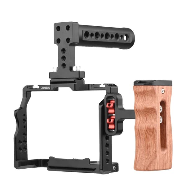 Kameravideo Bur Kit, Multifunktionelt Design, Holdbart Aluminiumlegering,Sort-Side Greb Kit