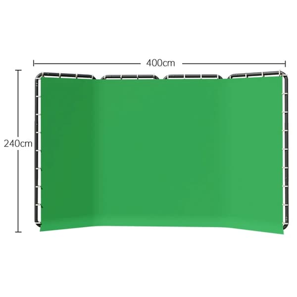 Kannettava Chromakey Vihreä Tausta, Yksivärinen, Suuri Koko 240x400cm,240x400cm Vihreä