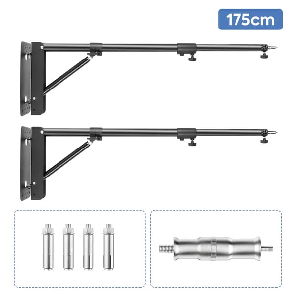 Vægbeslag Boom, Justerbar Længde 137cm/175cm, Stærk Belastningsevne 7kg,175 cm