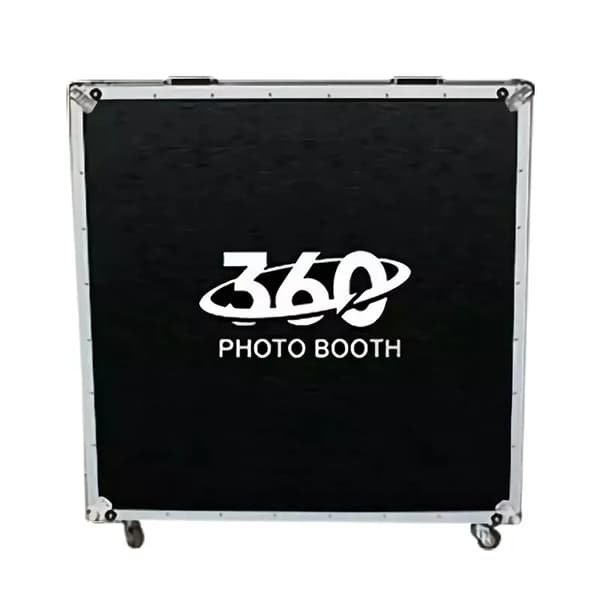 360 Foto Booth Platform, RGB Ring Light, Justerbar Lysstyrke,Kun boks