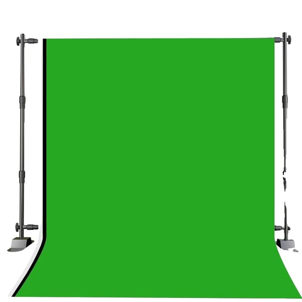 Backdrop Support System, Justerbar Tværstang, Høj Belastningskapacitet,2.7x3.4 Med 3-farvet