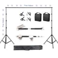 Miniatyrbild 2 av 2: Fotovideostudio Bakgrundsstödssystem, Höjdjusterbar 79 cm - 260 cm, Maximal belastning 4 kg,Ny flexibel sandsäck, 2x2M