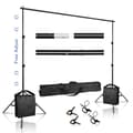 Miniatyrbild 2 av 2: Fotovideostudio Bakgrundsstödssystem, Höjdjusterbar 79 cm - 260 cm, Maximal belastning 4 kg,2,6x3M, Ny lägg till sandsäck